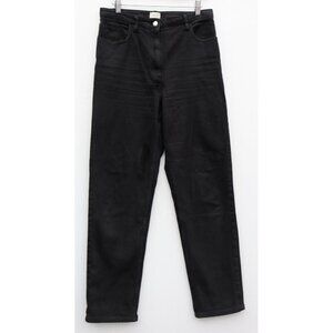 Wilfred Free Aritzia Women Size US8 Black Relaxed Jean High Rise Straight Denim
